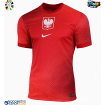 Moški Nogometni dresi Poljska Gostujoči EP 2024 Kratek Rokav